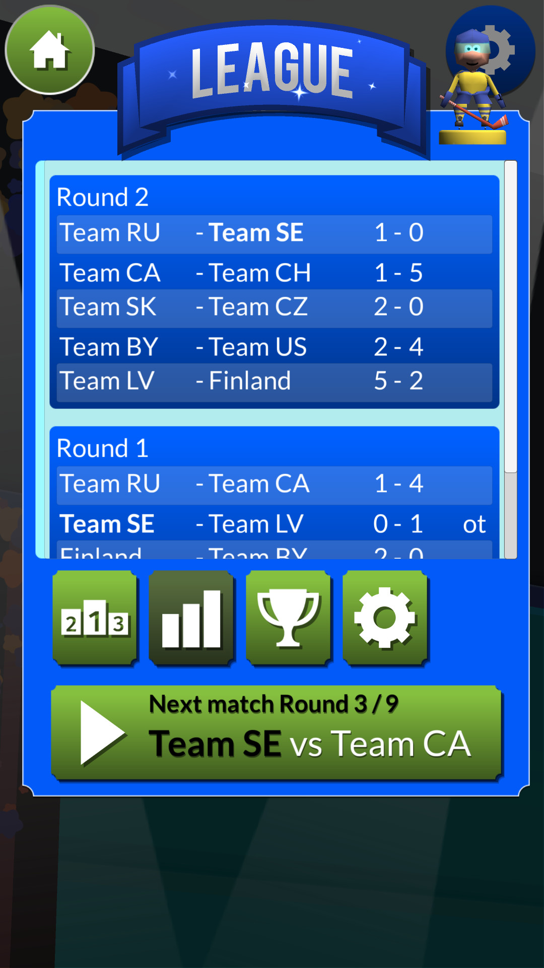 Tap Ice Hockey screen shot 4